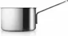 A stainless steel saucepan with a long handle is shown against a white background. Produktbild-Vorschau