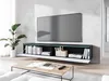 A modern living room with a wall-mounted TV bank and a coffee table. Náhled obrázku produktu