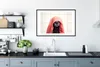 MuchoWow® MuchoWow® Gerahmtes Poster Hund mit einem roten Produktbild-Vorschau 4