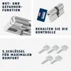 ABUS Profilzylinder D6XNP 30/45 inklusive 5 Schlüssel, Produktbild-Vorschau 3
