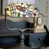 Clayre & Eef Lampada da tavolo Tiffany 27x20x36 cm Blu Anteprima dell’immagine prodotto 3