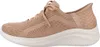 A side view of a tan Skechers Slip-Ins sneaker with a white sole. Produktbild-Vorschau