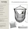 tectake® Hängesessel Malika inkl. Tragetasche, ca. 100 x Produktbild-Vorschau 5