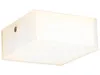 A white LED ceiling light fixture with a square shape and a small circular opening on one side. Produktbild-Vorschau