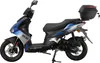 Motorroller Mustang FI 50 ccm 45 kmh EURO 5 blau-grau inkl. Produktbild-Vorschau 7