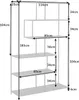 Industrial Bücherregal SLIM LINE 185cm Esche schwarz sechs Produktbild-Vorschau 10