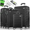 tillvex® Reisekoffer Set 4-TLG. + Gepäckwaage, 8X Produktbild-Vorschau 1