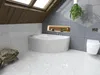 Baignoire d'angle 160x100 droite avec revêtement en Voir les images du produit 5