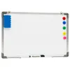 vidaXL Magnetisches Whiteboard Weiß 50 x 35 cm Stahl Produktbild-Vorschau 1
