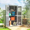 Outsunny Gartenschrank Holz, Geräteschuppen mit Produktbild-Vorschau 2
