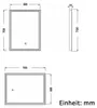 Badspiegel mit Beleuchtung 50x70cm Touch/Wandschalter Produktbild-Vorschau 7