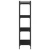 Möbel Bücherregal 4 Böden Schwarz 60x30x120 cm Produktbild-Vorschau 6