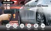 A person is using a cordless pressure washer to clean a car covered in foam. Produktbild-Vorschau