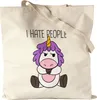 I Hate People Beutel  Lustig Einhorn unhöflich Spruch Produktbild-Vorschau 1