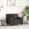 vidaXL Sessel Schwarz 60 cm Kunstleder Produktbild-Vorschau 3