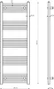 Granitan | Koupelnový radiátor Breno - 50x140 cm - bílý - Náhled obrázku produktu 11