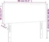 Testiera nera 80x5x78/88 cm in velluto Anteprima dell’immagine prodotto 9