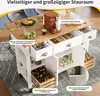 OKWISH Îlot de Cuisine - Meuble Mobile avec Rangement et Voir les images du produit 5