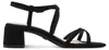 Tamaris Damen Sandalette aus Stoff mit Karree Spitze Produktbild-Vorschau 3