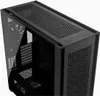 A black computer case with a glass side panel. Náhled obrázku produktu