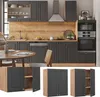 Hängeschrank Vicco Fame-Line Anthrazit-Gold 60 cm, Model Produktbild-Vorschau 2