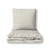 Bettwäsche Leo 155x220 + 80x80 in Renforcé, Weiß/ Beige, Produktbild-Vorschau 1