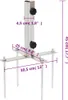vidaXL Pied de parasol avec piquet de terre pour Ø32-38 mm Voir les images du produit 4