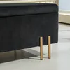 HOMCOM Gepolsterte Sitzbank mit Stauraum, Metall, Holz, Produktbild-Vorschau 9