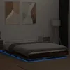 Design Bettgestell mit LED Räuchereiche 120x190 cm Produktbild-Vorschau 3