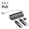 Hub Hama 1:4, USB 2.0, alimentato da bus (nero) Anteprima dell’immagine prodotto 4
