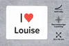 MuchoWow® Mauspad Mousepad Ich liebe - Louise - Mädchen Produktbild-Vorschau 2