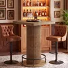 Tribesigns Bartisch, 100 cm hoch, braun, Bistrotisch mit Produktbild-Vorschau 5
