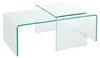 Tavolino da salotto 100 cm in vetro, design moderno per il Anteprima dell’immagine prodotto 11