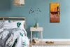 Wanduhr Bürouhr Leinwand Bild Geräuschlos Kunstdruck 30x60 Produktbild-Vorschau 4