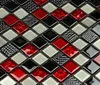 Piastrella di mosaico rossa e nera, piastrella di mosaico Anteprima dell’immagine prodotto 3
