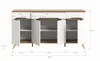 Sideboard "Hygge" weiß und Eiche Kommode skandinavisch 185 Produktbild-Vorschau 10