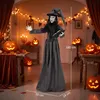 HOMCOM, dekoracja na Halloween, animowana wiedźma, 180 cm, Podgląd zdjęcia produktu 3