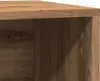 Close-up view of the corner of a wooden cabinet, showing the grain and construction details. Anteprima dell’immagine prodotto