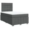 Boxspringbett mit Matratze Dunkelgrau 120x200 cm Stoff, Produktbild-Vorschau 3