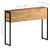 vidaXL Kvetináč 90x20x68 cm Akáciové mangové drevo Náhľad obrázku produktu 4