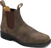 A single brown leather boot is shown against a white background. Náhľad obrázku produktu