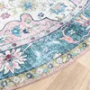 Teppich Vintage Rund - Lily Oriental Blau Rosa Produktbild-Vorschau 5