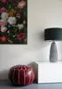 Pouf marocchino in vera pelle - bordeaux - fatto a mano - Anteprima dell’immagine prodotto 6