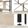 Étagère Charleston 75,5x30x155cm - Bois clair industriel, Voir les images du produit 5