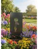 Sichtschutzwand floraworld Blume 2 90 x 180 cm anthrazit Produktbild-Vorschau 6