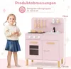 COSTWAY Kinderküche Spielküche mit 10 Zubehör, Licht und Produktbild-Vorschau 3