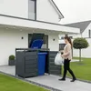 Mülltonnenbox Müllbox Mülltonnenverkleidung 2 Türen Produktbild-Vorschau 9