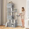 Fobyfurny Kratzbaum, 200 cm XXL Katzenbaum, Hellgrau, mit 3 Produktbild-Vorschau 7