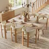 Lot de 6 chaises de salle à manger ergonomiques avec Voir les images du produit 1