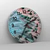 Wanduhr - Rund - Glasuhr - Federn Federn Vogel - 30x30cm - Produktbild-Vorschau 4